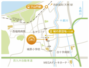 あさひ皮膚科クリニックのアクセスマップ